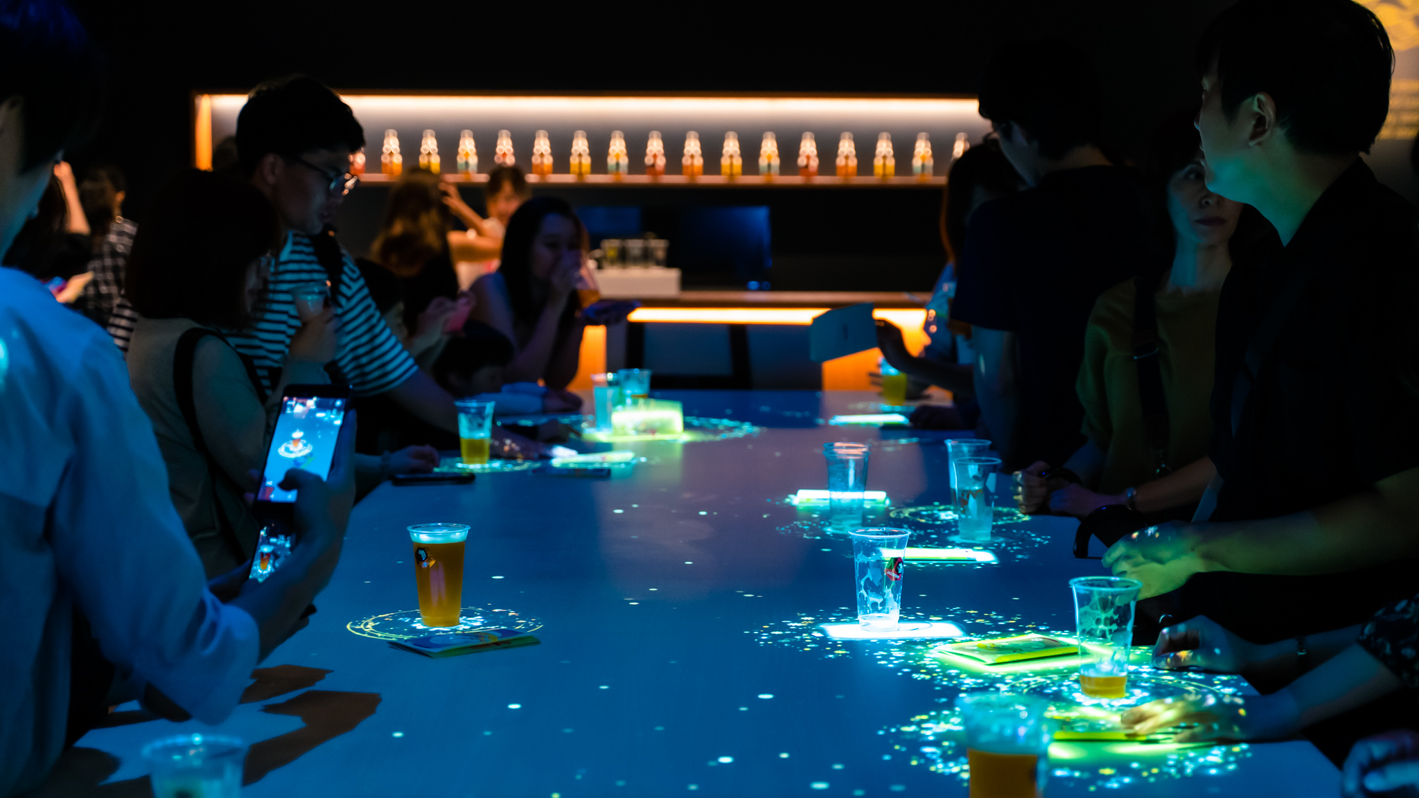 #カンパイ展 インタラクティブ・テーブル